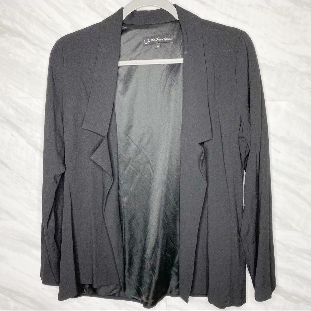 For Love & Lemon Open Blazer Cardigan Large